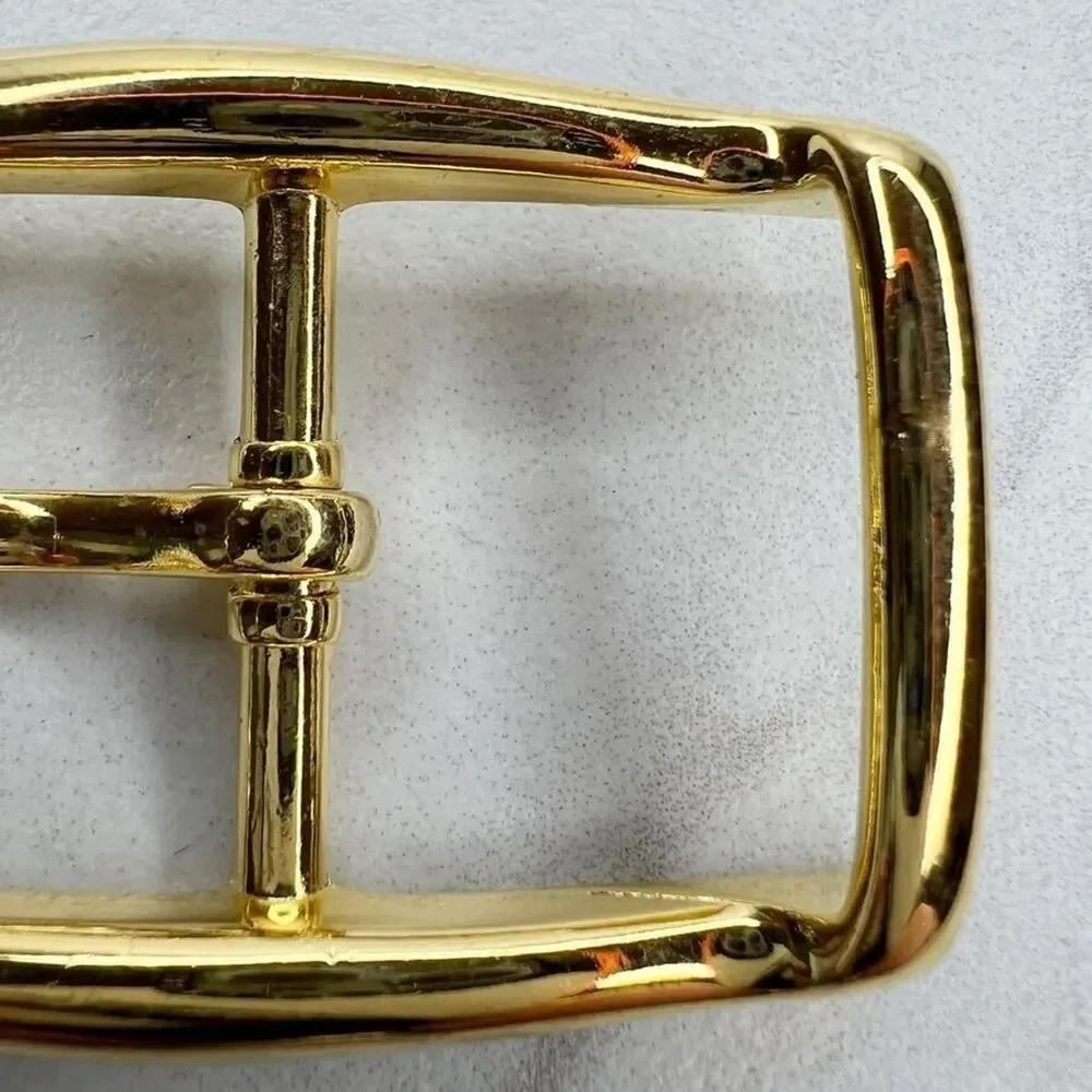 Vintage Gold Tone Simple Basic Belt Buckle for up to 1 Inch Belt